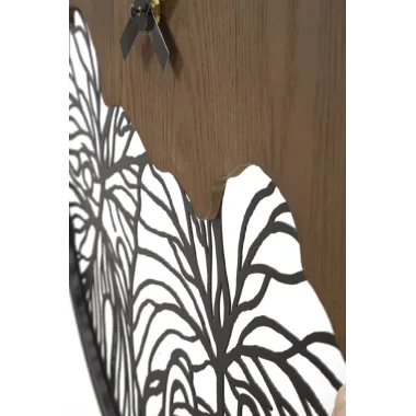 ZEGAR NASTENNY WOOD/LEAF Ø 60X2 cm
